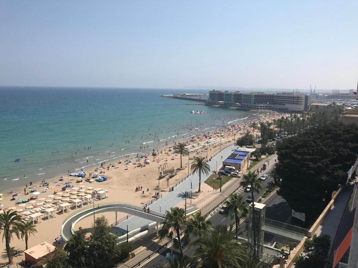 Atico De Lujo Con Vistas Al Mar, Primera Linea Playa Del Postiguet Alicante Exterior photo